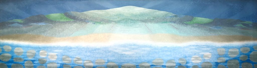 Surf and Submerged Rocks by Tadashi Sato (Art Piece)
